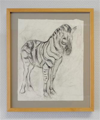 62e458b2-7a1a-4d72-9e59-eead6da08368.jpg; PG D 032; Zebra, frontaal naar rechts; tekening