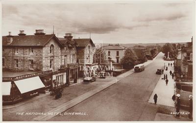 63f8c9b4-ee20-4360-a99d-c7508a4d5285.jpg; 10125; The National Hotel, Dingwall; postcard