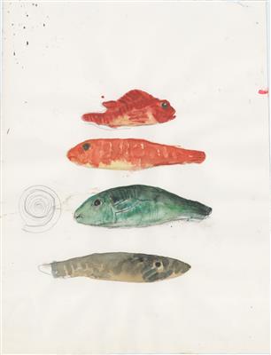 16514649-da72-4451-afe0-1101362d5131.jpg; 2025.53; Drawing for 'Four Fish'; Drawing
