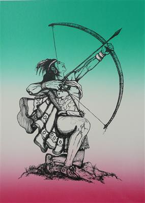 2008.1057_crop.jpg; 2008.1057; El Espirita Caztica; Screenprint