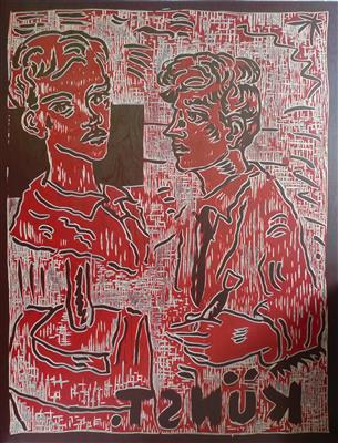 2008.1111_crop.jpg; 2008.1111; Woodblock for 'Künst'; Woodblock