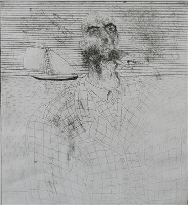 2008.178_crop.jpg; 2008.178; Short Hair, Tweed Suit; Drypoint