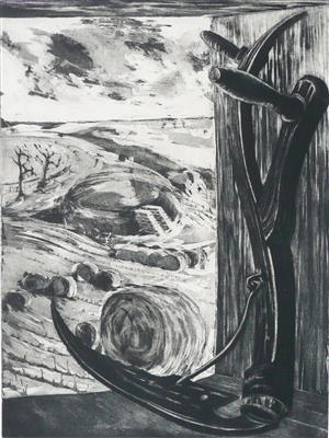 2008.17_crop.jpg; 2008.17; Scythe; Etching
