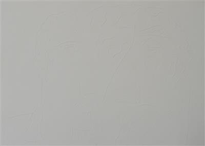 2008.180_crop.jpg; 2008.180; White Self Portrait; Embossing