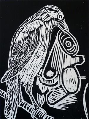 2008.182_crop.jpg; 2008.182; Study of a Kleptomaniac; Woodcut