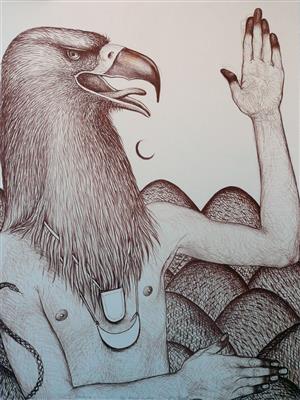 2008.189_crop.jpg; 2008.189; The First Calling; Lithograph