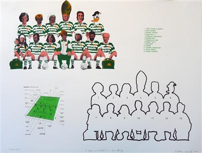 2008.191_crop.jpg; 2008.191; A Game of 2 Halves - The Bhoys; Screenprint