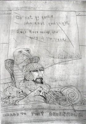 2008.23_crop.jpg; 2008.23; Homage to Tony Underhill; Etching