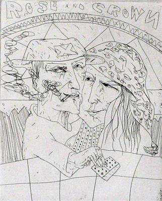 2008.27_crop.jpg; 2008.27; Rose and Crown; Etching