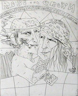 2008.28_crop.jpg; 2008.28; Rose and Crown; Etching