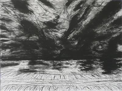 2008.331_crop.jpg; 2008.331; Night Sea, North Berwick; Etching