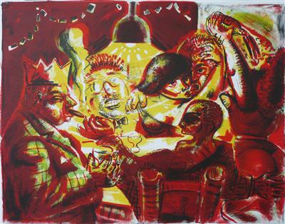 2008.343_crop.jpg; 2008.343; A Christmas Party; Lithograph