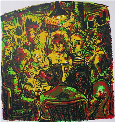 2008.344_crop.jpg; 2008.344; Salome and the Chicken Eaters; Screenprint