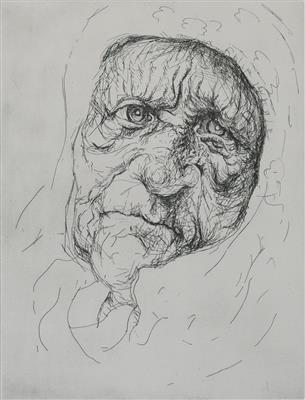 2008.368.13_crop.jpg; 2008.368.13; Tired Woman; Etching