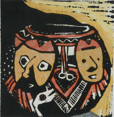 2008.388_crop.jpg; 2008.388; Sepik Pot; Relief print