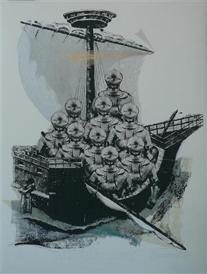 2008.43_crop.jpg; 2008.43; Swallowers of Latitudes; Screenprint