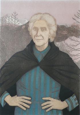 2008.511_crop.jpg; 2008.511; Woman of Ross; Linocut