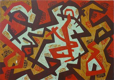 2008.581_crop.jpg; 2008.581; The Reckoning; Woodcut