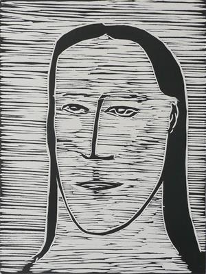 2008.626_crop.jpg; 2008.626; The Visitor; Woodcut