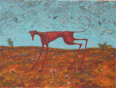 2008.649_crop.jpg; 2008.649; Red Dog; Screenprint