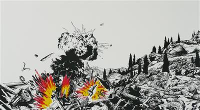 2008.719.8_crop.jpg; 2008.719.8; Hostile Environment; Screenprint