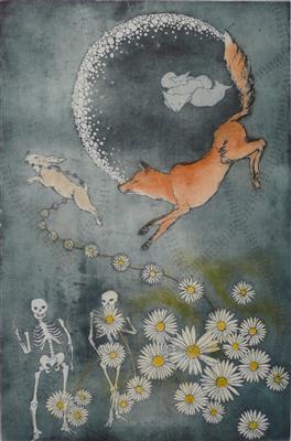 2008.757_crop.jpg; 2008.757; Pushing up Daisies; Etching