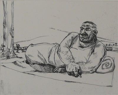 2008.809_crop.jpg; 2008.809; Beer for Breakfast; Etching