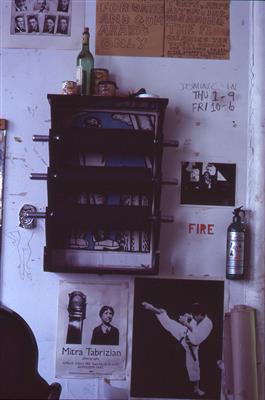 2010.146_crop.jpg; 2010.146; Slide: Wall in Glasgow Print Studio workshop, Ingram Street; Photographic slide