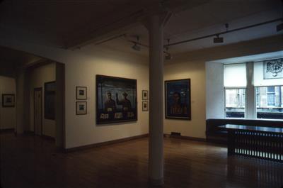 2011.11_crop.jpg; 2011.11; Slide: Joseph Davie exhibition at Glasgow Print Studio, 1991; Photographic slide