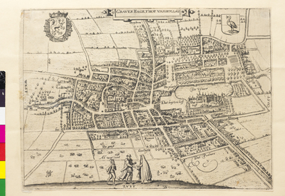 0000-0030-HHI.jpg; 0000-0030-HHI; Graven Hage, 'T Hof van Hollât. Kaart van Den Haag 1581.; topografische kaarten