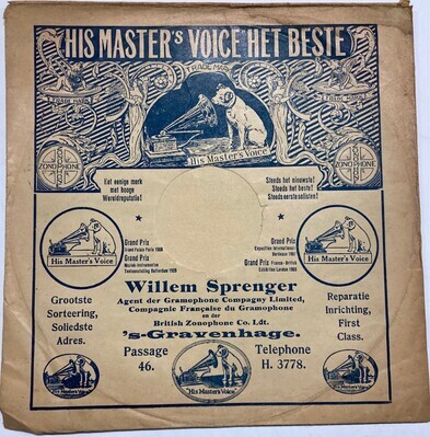 0000-0137-HHI.jpg; 0000-0137-HHI; platenhoes van N.V. Willem Sprenger's ''His Master's Voice'';