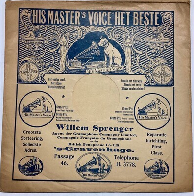 0000-0139-HHI.jpg; 0000-0139-HHI; platenhoes van N.V. Willem Sprenger's ''His Master's Voice'';