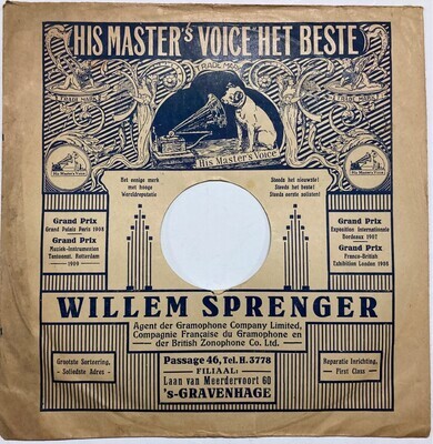 0000-0148-HHI.jpg; 0000-0148-HHI; platenhoes van N.V. Willem Sprenger's ''His Master's Voice'';