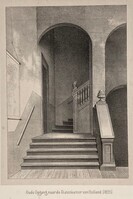 0000-0810vv-PRE.jpg; 0000-0810-PRE; Vier prenten
Hoofddeur van de Trèveszaal, Oude Opgang naar de Statenkamer van Holland (1655), Portaal vóór de lokalen van den Raad van State (1687), Nieuw portaal vóór de Eerste Kamer der Staten-Generaal (1883); prenten