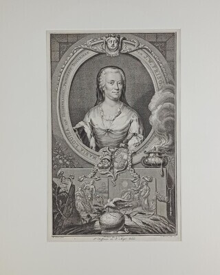 0684067b-04ac-4ba5-ac89-83e33761a0ce.jpg; 1961-0923-PRE; Portret van Maria Louisa van Hessen Kassel; prenten