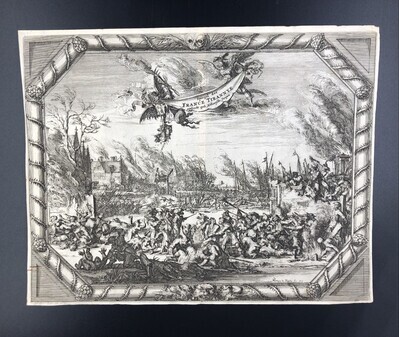 0a5d6ce8-e56c-45ab-83bf-0d68da470009.jpg; 0000-0012-HHI; 'Spiegel der Franse Tirannye gepleecht op de Hollantsche dorpen, 1 december 1672'.; prenten