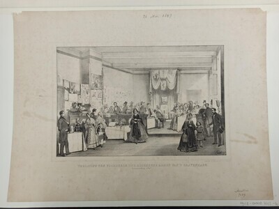 12d0b87e-b2d4-477a-aa3e-bd82cce70c9a.jpg; 1952-0002-HHI/b; Verloting ten voordeele der Algemeene Armen van 's-Gravenhage, tentoonst. 1847.; prenten