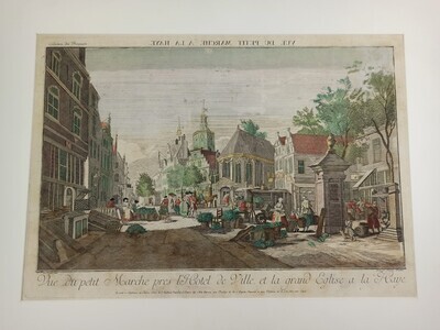 177e4749-7178-4089-b2d9-8fe607a58899.jpg; 1987-0146-PRE; De Groenmarkt bij het Stadhuis.; prenten