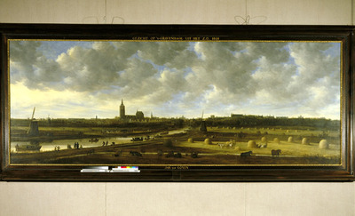 1862-0006-SCH.jpg; 1862-0006-SCH; Gezicht op Den Haag vanuit het zuidoosten.; schilderijen