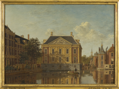 1876-0003-SCH.jpg; 1876-0003-SCH; Gezicht op de achtergevel van het Mauritshuis, Den Haag.; schilderingen