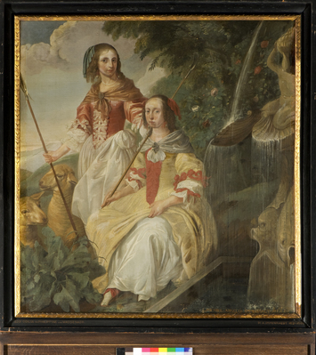 1887-0009-SCH.jpg; 1887-0009-SCH; Portret van Odilia en Philippina van Wassenaer; portretten