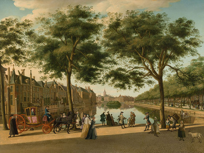 1902-0001-SCH.jpg; 1902-0001-SCH; De Hofvijver gezien vanaf de Korte Vijverberg.; schilderingen