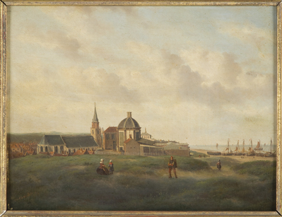 1903-0002-SCH.jpg; 1903-0002-SCH; Gezicht op Scheveningen vanuit het Noorden.; schilderingen