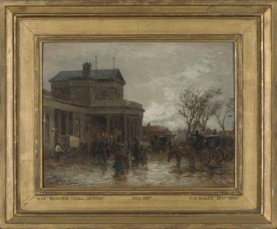 1904-0017-SCH.jpg; 1904-0017-SCH; Station Hollands Spoor Den Haag.; schilderingen