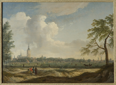 1925-0008-SCH.jpg; 1925-0008-SCH; Gezicht op Den Haag vanuit het Noorden.; schilderingen