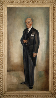 1947-0038-SCH.jpg; 1947-0038-SCH; Portret van burgemeester mr. dr. S.J.R. de Monchy.; portretten