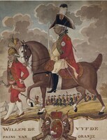 1955-0091v-TEK.jpg; 1955-0091-TEK; Willem V, Prins van Oranje te paard; tekeningen