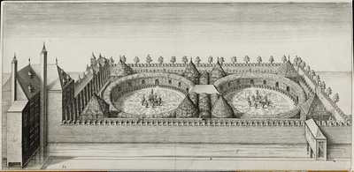 1956-0183-PRE.jpg; 1956-0183-PRE; Ontwerp voor de stadhouderstuin.; technische illustraties