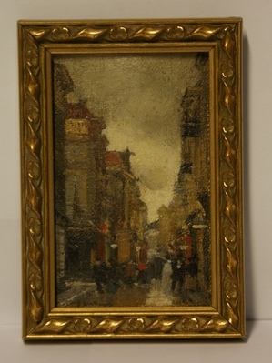 1960-0282-KPO-16-04.jpg; 1960-0282-KPO/16-04; De Spuistraat in Den Haag.; schilderingen