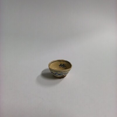 1960-0286-KPO-079.jpg; 1960-0286-KPO/079; Kommetje met blauwe decoratie; miniaturen